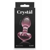 Скляна пробка NS Novelties CRYSTAL HEART PINK