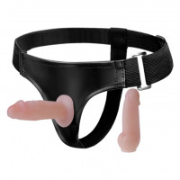 Страпон Baile Jessica реалистичный, с двумя насадками, 10 х 3.5 см