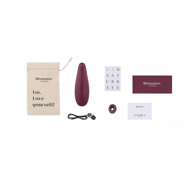Вакуумний кліторальний стимулятор Womanizer Classic 2 Bordeaux