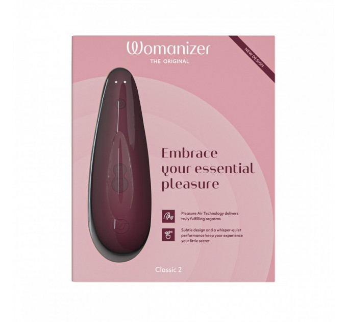 Вакуумний кліторальний стимулятор Womanizer Classic 2 Bordeaux