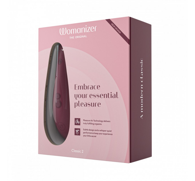 Вакуумний кліторальний стимулятор Womanizer Classic 2 Bordeaux