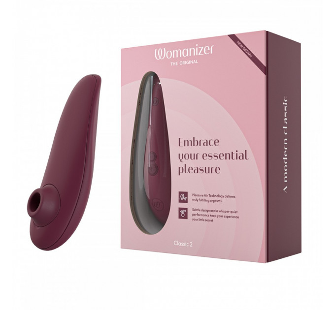 Вакуумний кліторальний стимулятор Womanizer Classic 2 Bordeaux