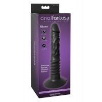 Вибратор анальный реалистичный с фрикциями Pipedream Anal Fantasy на присоске, черный