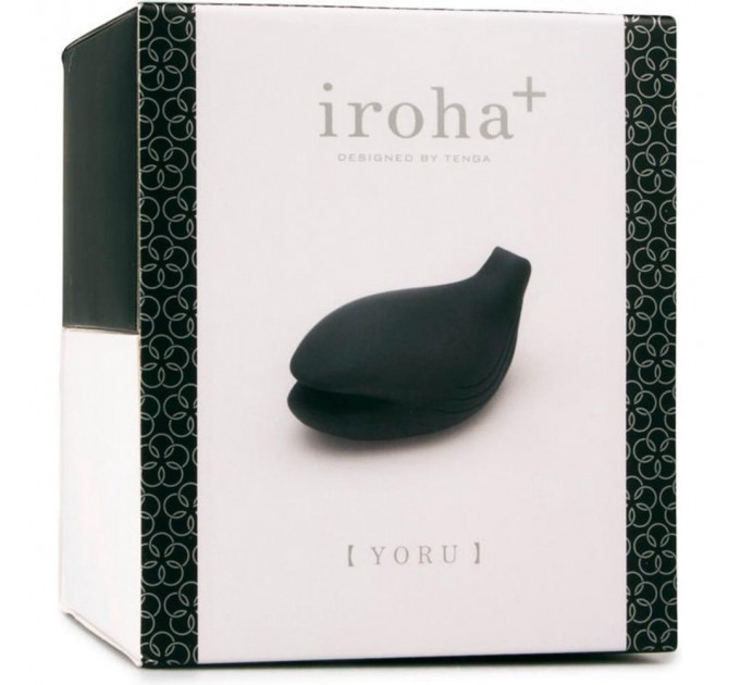 Вібратор для клітора у формі кита Iroha+ Yoru Tenga, медичний силікон, чорний