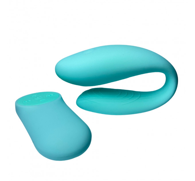 Вибратор для пар Passion Play с пультом, 18 режимов вибрации, бирюзовый