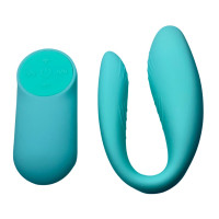 Вібратор для пар Passion Play з пультом, 18 режимів вібрації, бірюзовий
