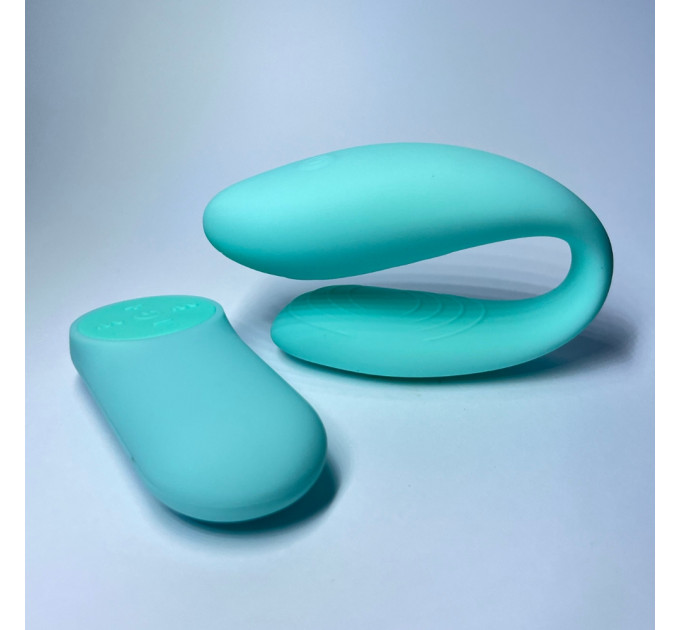 Вибратор для пар Passion Play с пультом, 18 режимов вибрации, бирюзовый