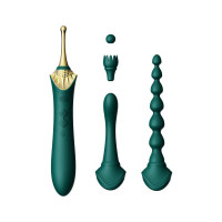Вібратор двосторонній універсальний ZALO BESS2 Turquoise Green