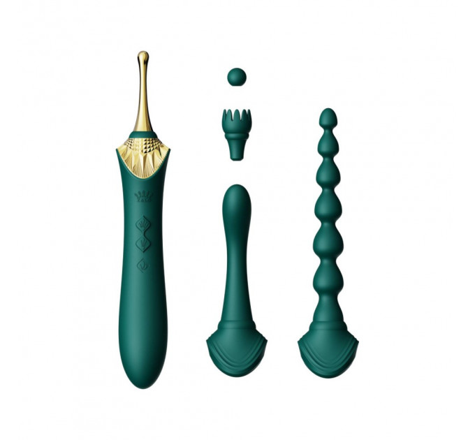 Вибратор двухсторонний универсальный ZALO BESS2 Turquoise Green