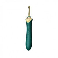 Вібратор двосторонній універсальний ZALO BESS2 Turquoise Green