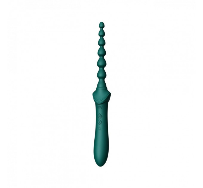 Вибратор двухсторонний универсальный ZALO BESS2 Turquoise Green