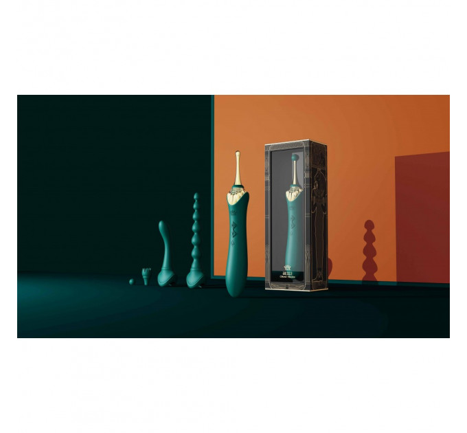 Вибратор двухсторонний универсальный ZALO BESS2 Turquoise Green