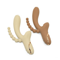 Вібратор-кролик з анальною стимуляцією Sweet Em, коричневий, 22.1 х 7.8 х 4.2 см