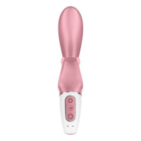Вибратор-кролик Satisfyer Hug Me с подключением к приложению, розовый