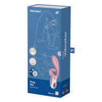 Вибратор-кролик Satisfyer Hug Me с подключением к приложению, розовый