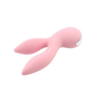 Вібратор з 2 відростками Chisa Aphrovibe Oh My Rabbit, ніжно-рожевий