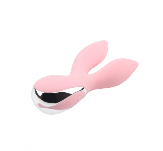 Вібратор з 2 відростками Chisa Aphrovibe Oh My Rabbit, ніжно-рожевий