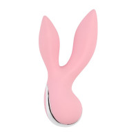 Вібратор з 2 відростками Chisa Aphrovibe Oh My Rabbit, ніжно-рожевий