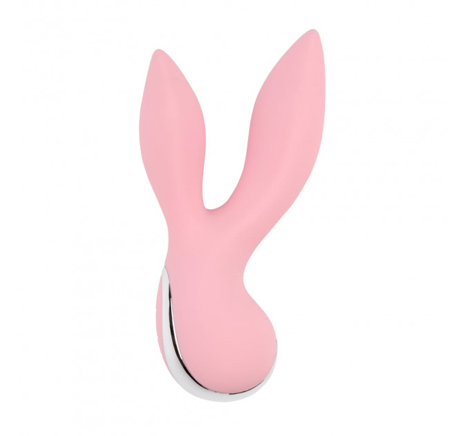 Вібратор з 2 відростками Chisa Aphrovibe Oh My Rabbit, ніжно-рожевий