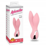 Вібратор з 2 відростками Chisa Aphrovibe Oh My Rabbit, ніжно-рожевий