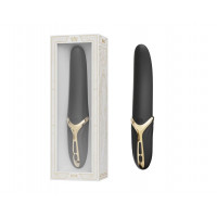 Вібратор універсальний Zalo Eve Obsidian з функцією нагрівання та імітацією лизання язичка, чорний