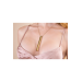 Вибропуля на цепочке Le Wand NECKLACE VIBE, металлическая, золотая