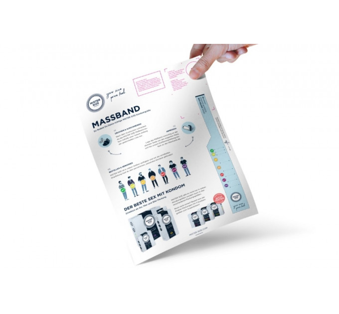 Измерительная лента для пениса Mister Size Guide Dispenser