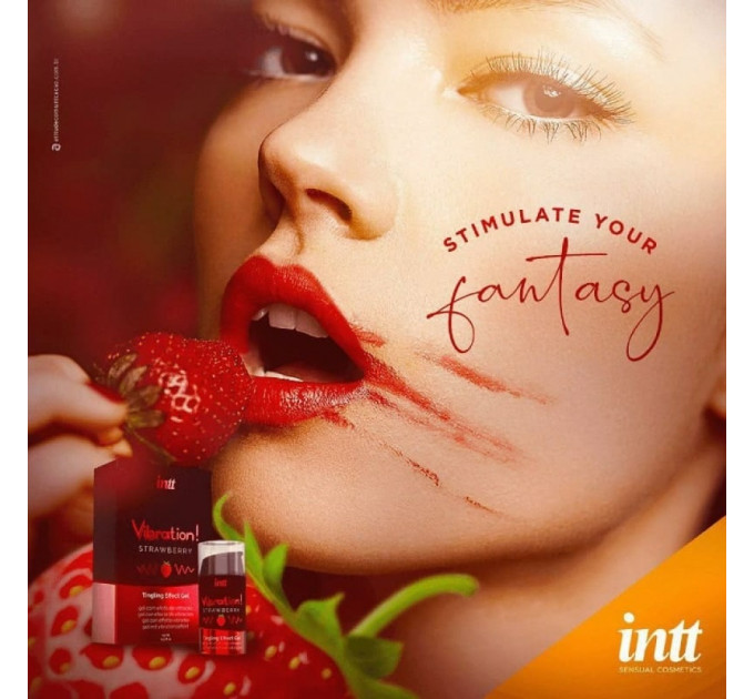 Жидкий вибратор Intt Vibration Strawberry 15 мл