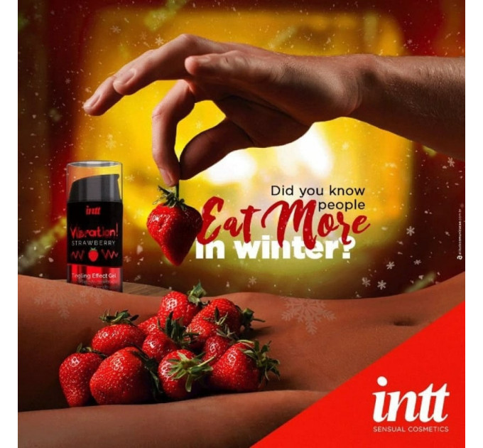 Жидкий вибратор Intt Vibration Strawberry 15 мл