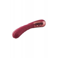Вібратор для точки G рельєфний, Dream Toys Dinky Single Vibrator Jaimy D, бордовий