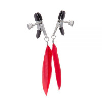 Зажимы на соски Lucky Bay Nipple play с красными перышками