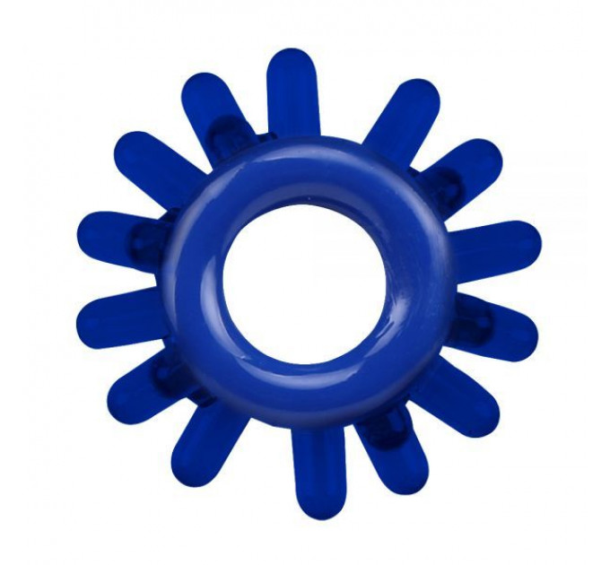 Набор эрекционных колец Chisa GK Power Cock Rings с разными структурами, синие
