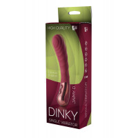 Вібратор для точки G рельєфний, Dream Toys Dinky Single Vibrator Jaimy D, бордовий