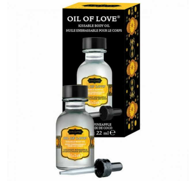 Їстівне масло для поцілунків Kamasutra OIL of LOVE COCONUT PINEAPPLE 22 мл