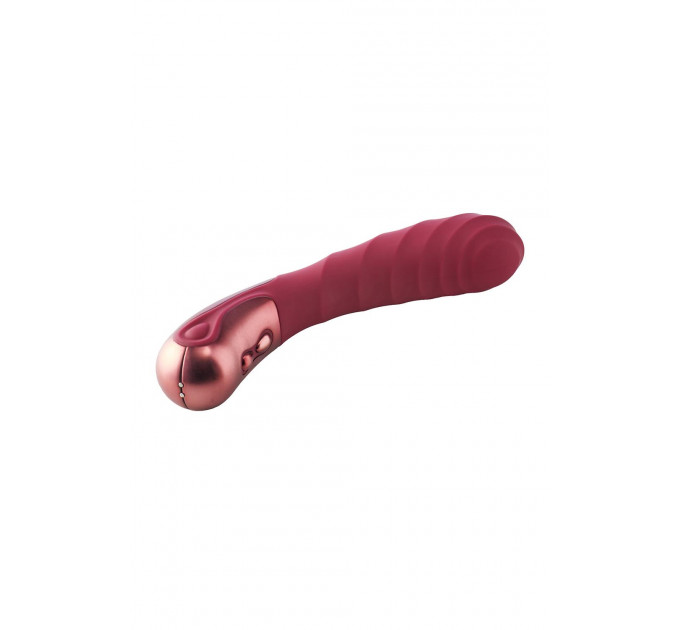 Вибратор для точки G рельефный, Dream Toys Dinky Single Vibrator Jaimy D, бордовый