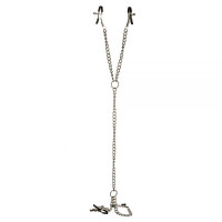 Зажимы для сосков и клитора DS Fetish Double Pleasure