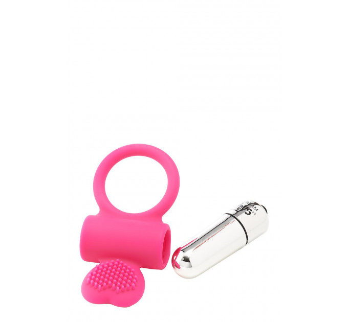 Эрекционное кольцо с вибрацией Dream Toys FLIRTS COCKRING PINK