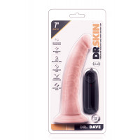 Вибратор Dr. Skin 7 Inch Realistic Vibrating Dildo with Suction Cup Vanilla