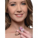 Анальная пробка со стразом Pink Gem Glass Anal Plug With Gem стеклянная, Small