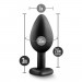 Анальная пробка с камнем Blush TEMPTASIA BLING PLUG SMALL BLACK