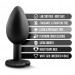 Анальная пробка с камнем Blush TEMPTASIA BLING PLUG SMALL BLACK