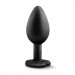 Анальная пробка с камнем Blush TEMPTASIA BLING PLUG SMALL BLACK