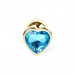 Анальна пробка S з блакитним каменем Boss of toys Jewellery