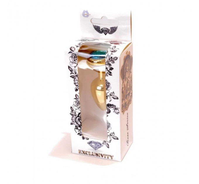 Анальна пробка S з блакитним каменем Boss of toys Jewellery