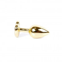 Анальная пробка S с голубым камнем Boss of toys Jewellery