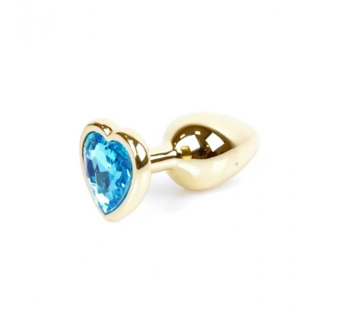 Анальна пробка S з блакитним каменем Boss of toys Jewellery