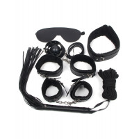 Бондажний набір Star Night для БДСМ, чорний, 8 предметів Бондажний набір Star Night для БДСМ, чорний, 8 предметів
