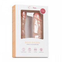 Двусторонний реалистичный фаллоимитатор EasyToys Duo Dildo 17cm