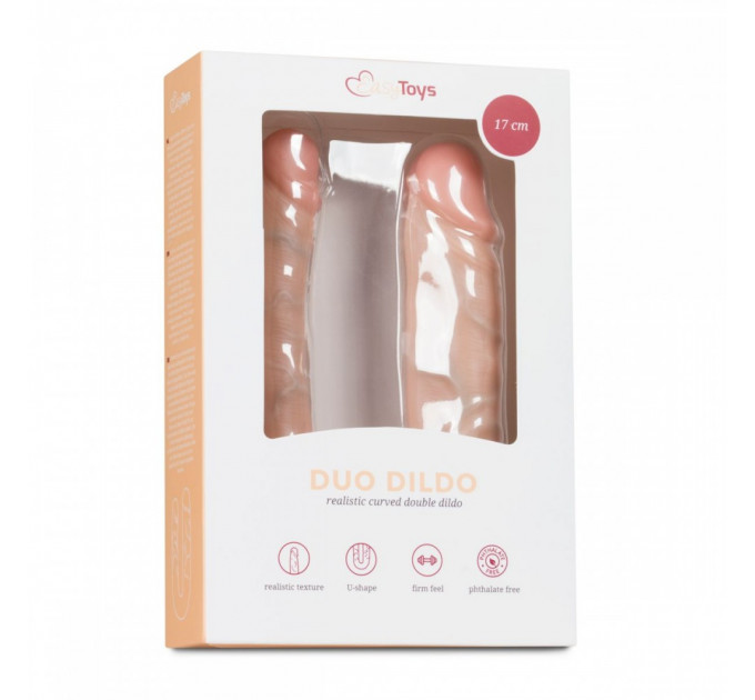Двусторонний реалистичный фаллоимитатор EasyToys Duo Dildo 17cm