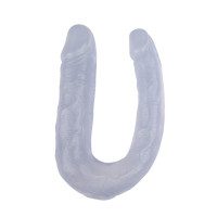Фалоімітатор подвійний Chisa Hi-Rubber 13 Inch Dildo, прозорий